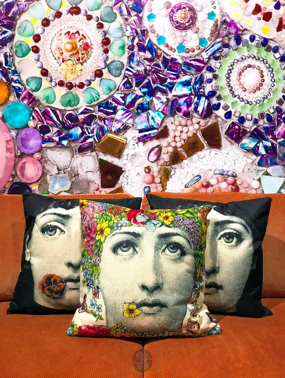 unique cushion to complete your retro interior design