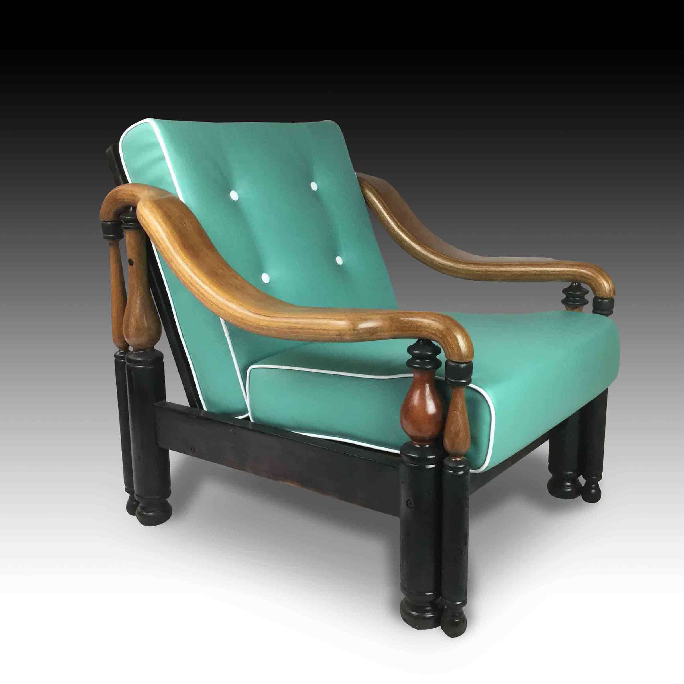 Green lawyer armchair