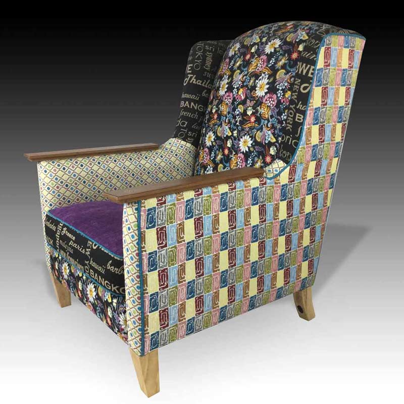 Karin purple armchair