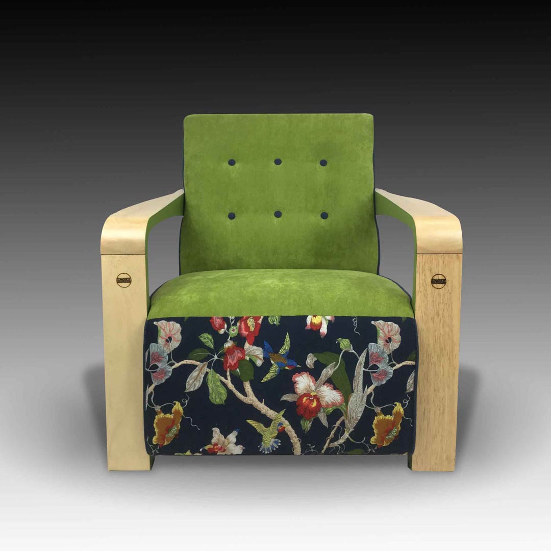 Kriss green armchair square