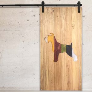 Distress Colour Schnauzer Barn Door