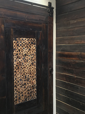 Smoke panel barn door