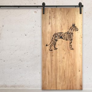 Studded Boxer Charred Barn Door