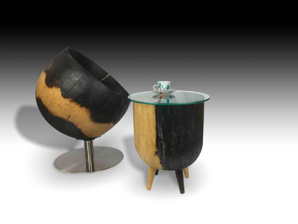 Zen furniture bowl organic stool