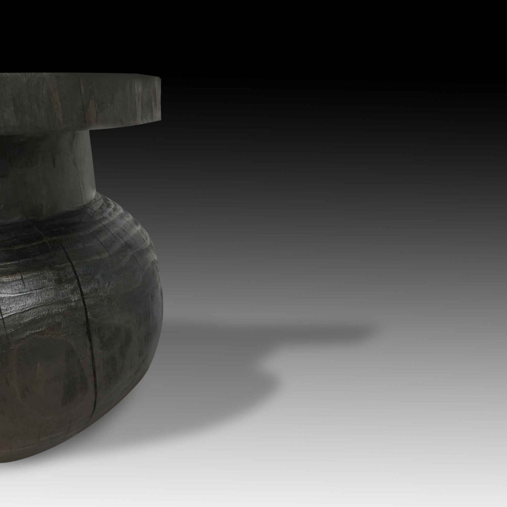 Zen furniture hydnum organic charred stool