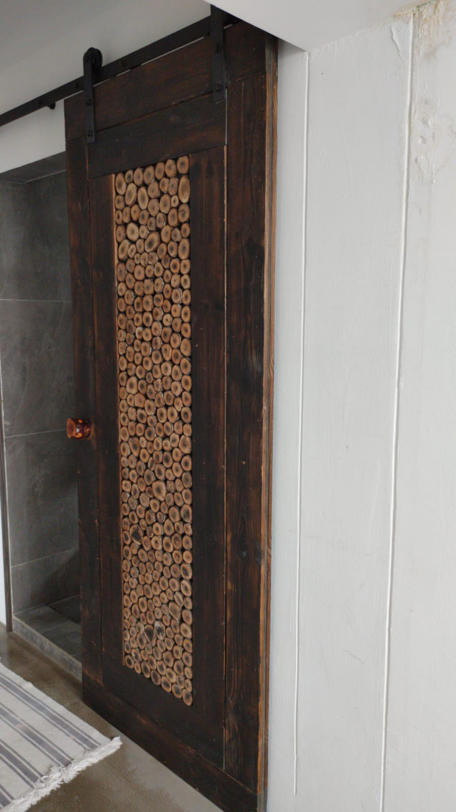 Barn door panel opal