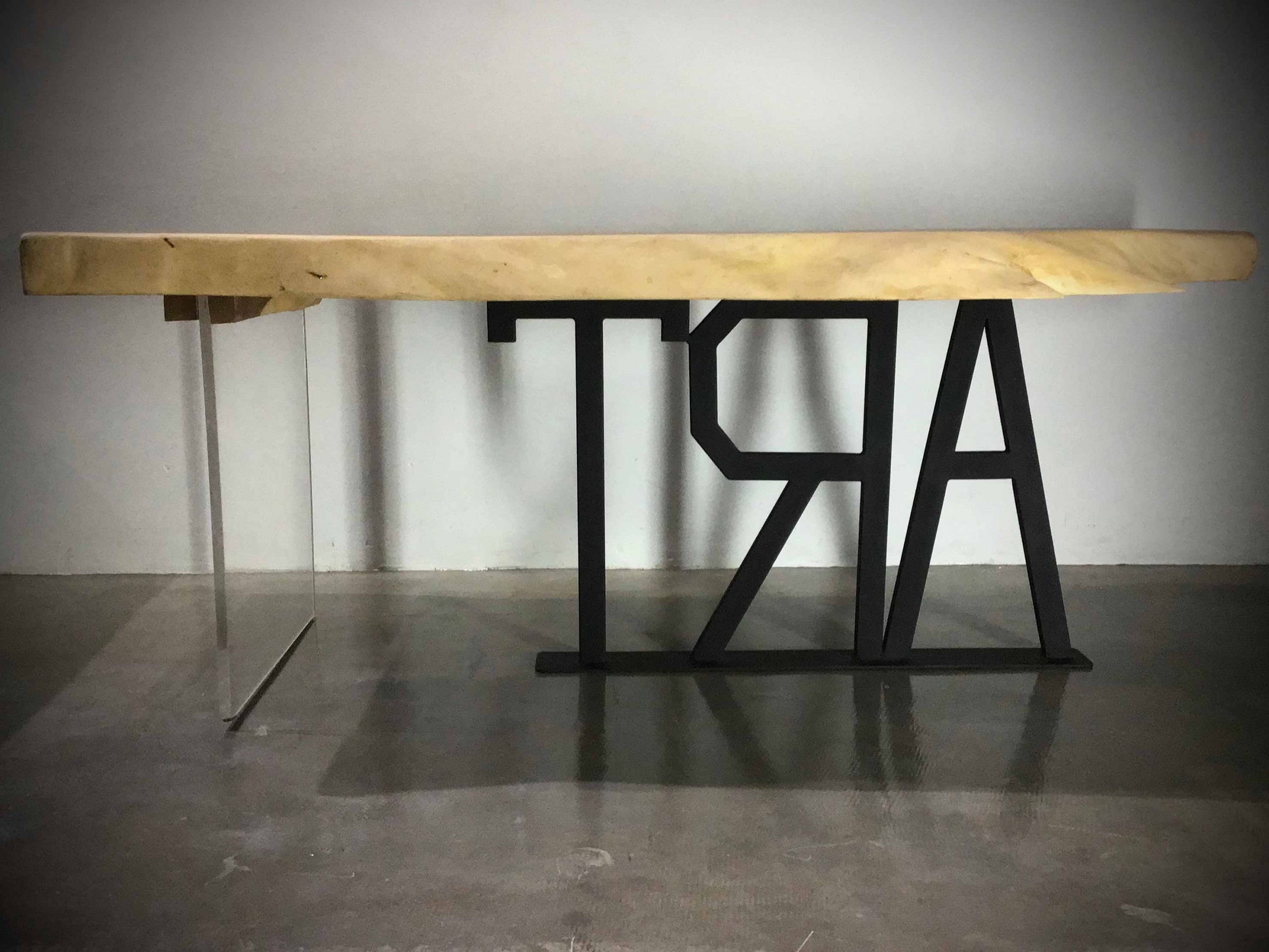 ART dining table wood