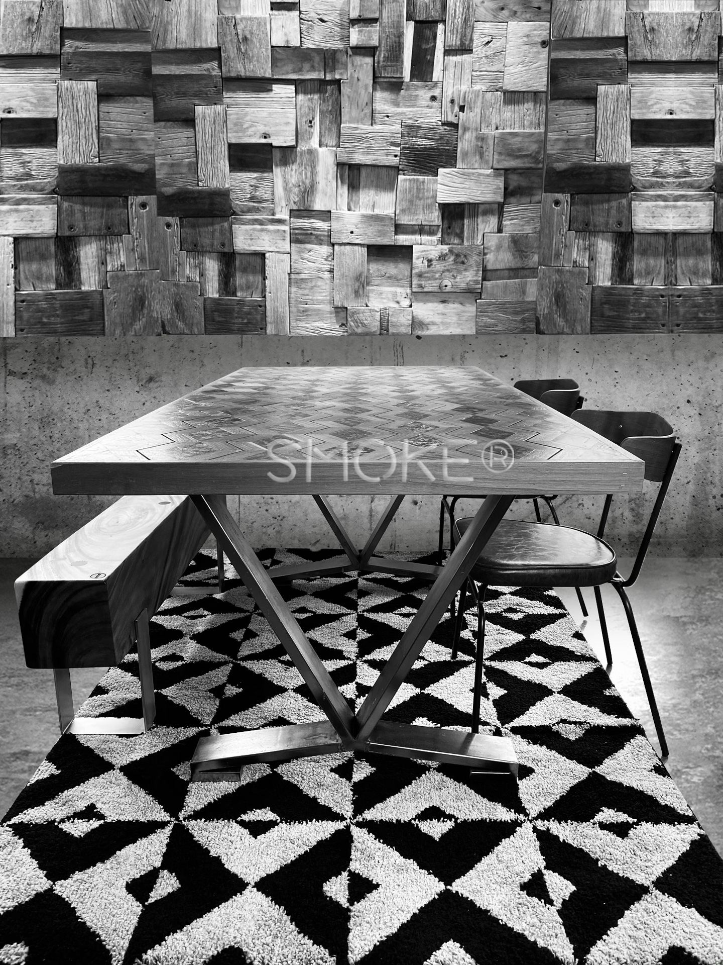 Issac wooden dining table