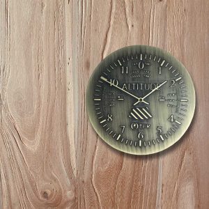 'Altimeter' Engraved Barn Door Metal Knob