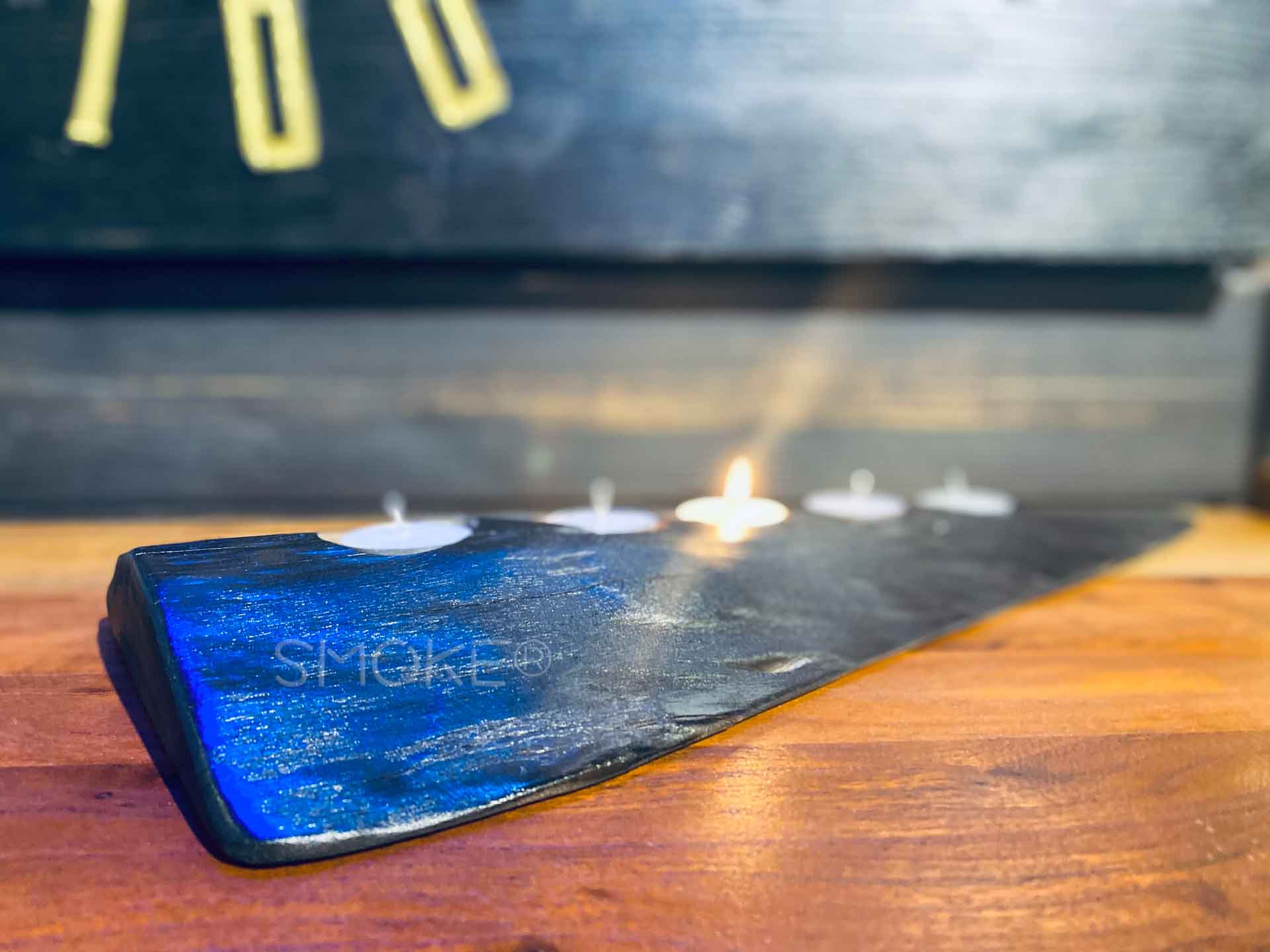 ETSU shou sugi ban candle holder