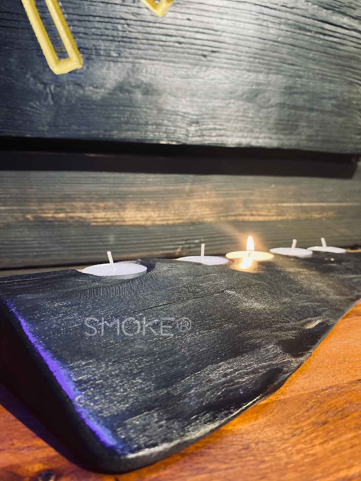 ETSU shou sugi ban candle holder