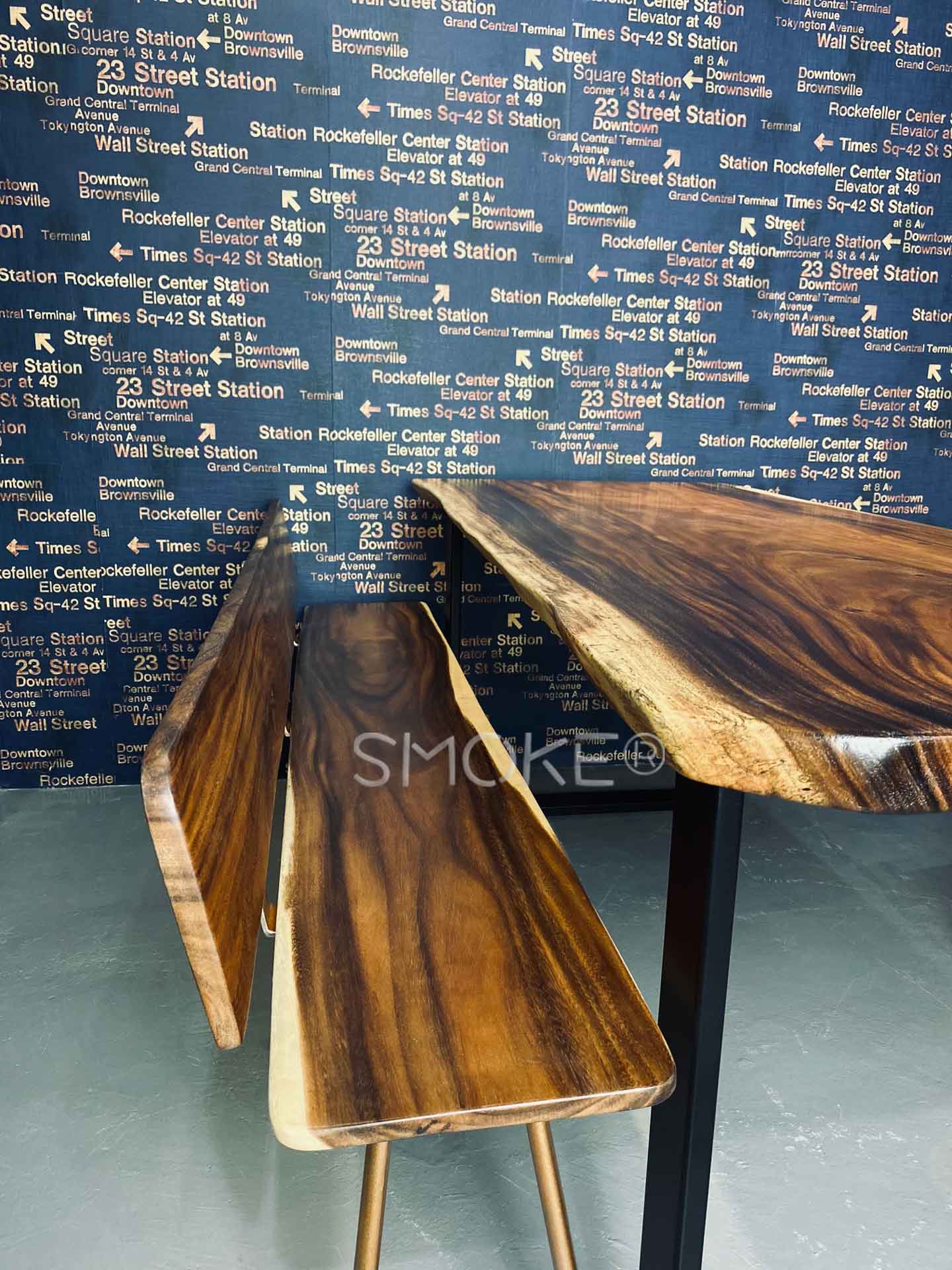 Rickson Dining Table with Bjorn wooden bench
