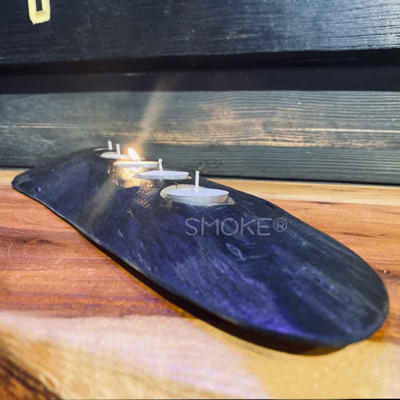 ETSU shou sugi ban candle holder