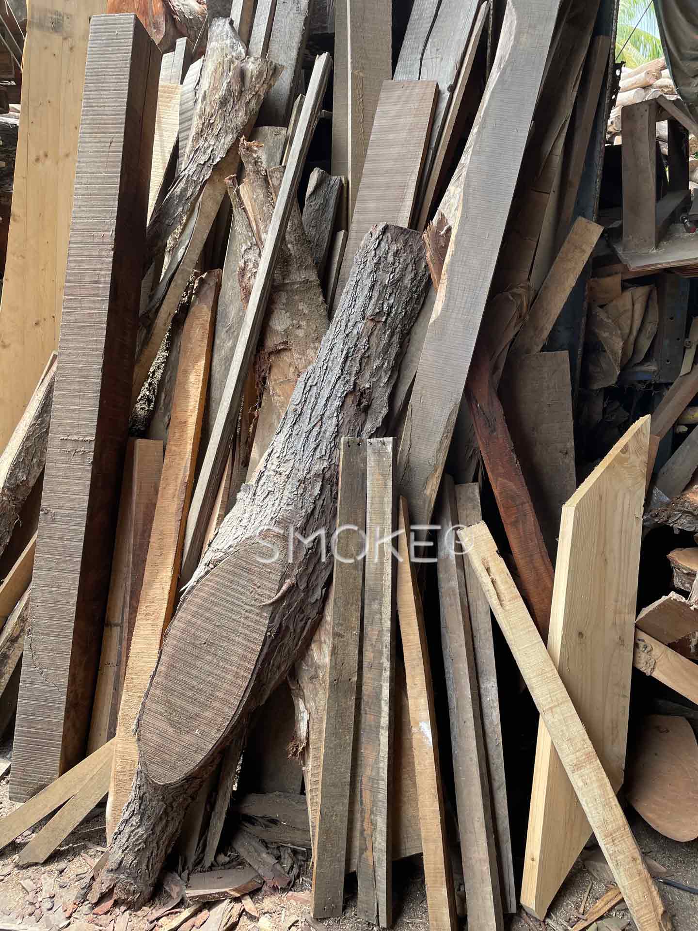 Handcrafted wabi sabi raw wood