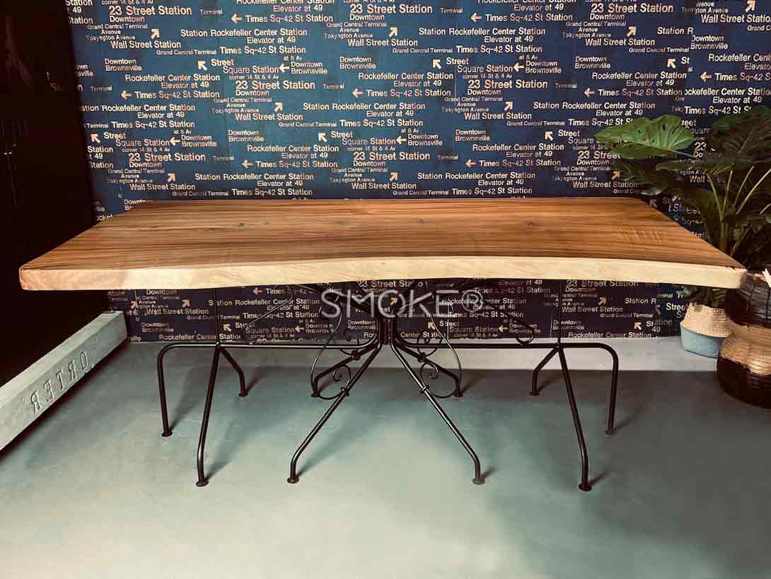 wooden dining table