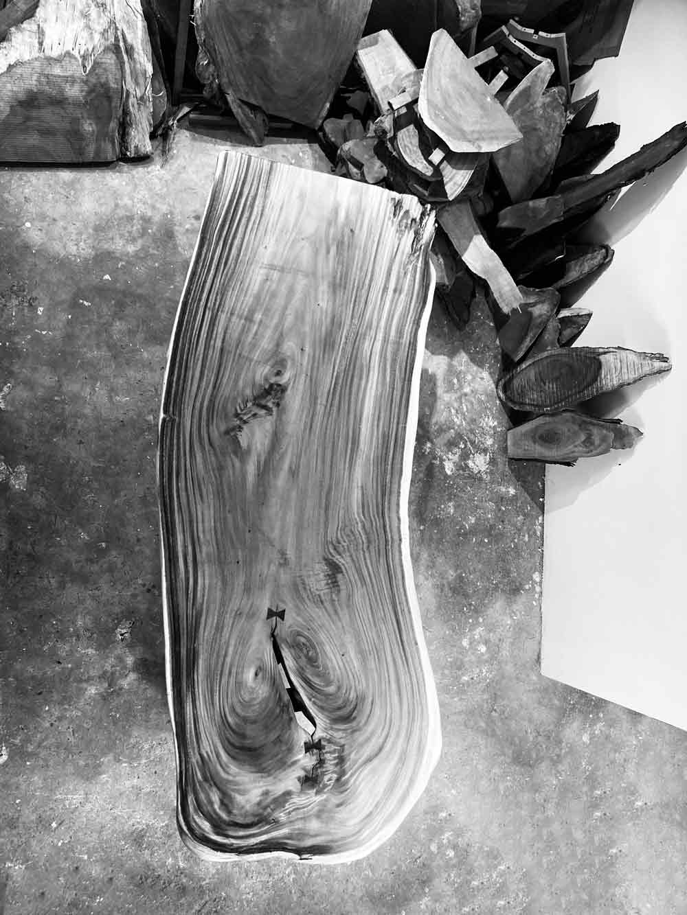 solid wooden table top