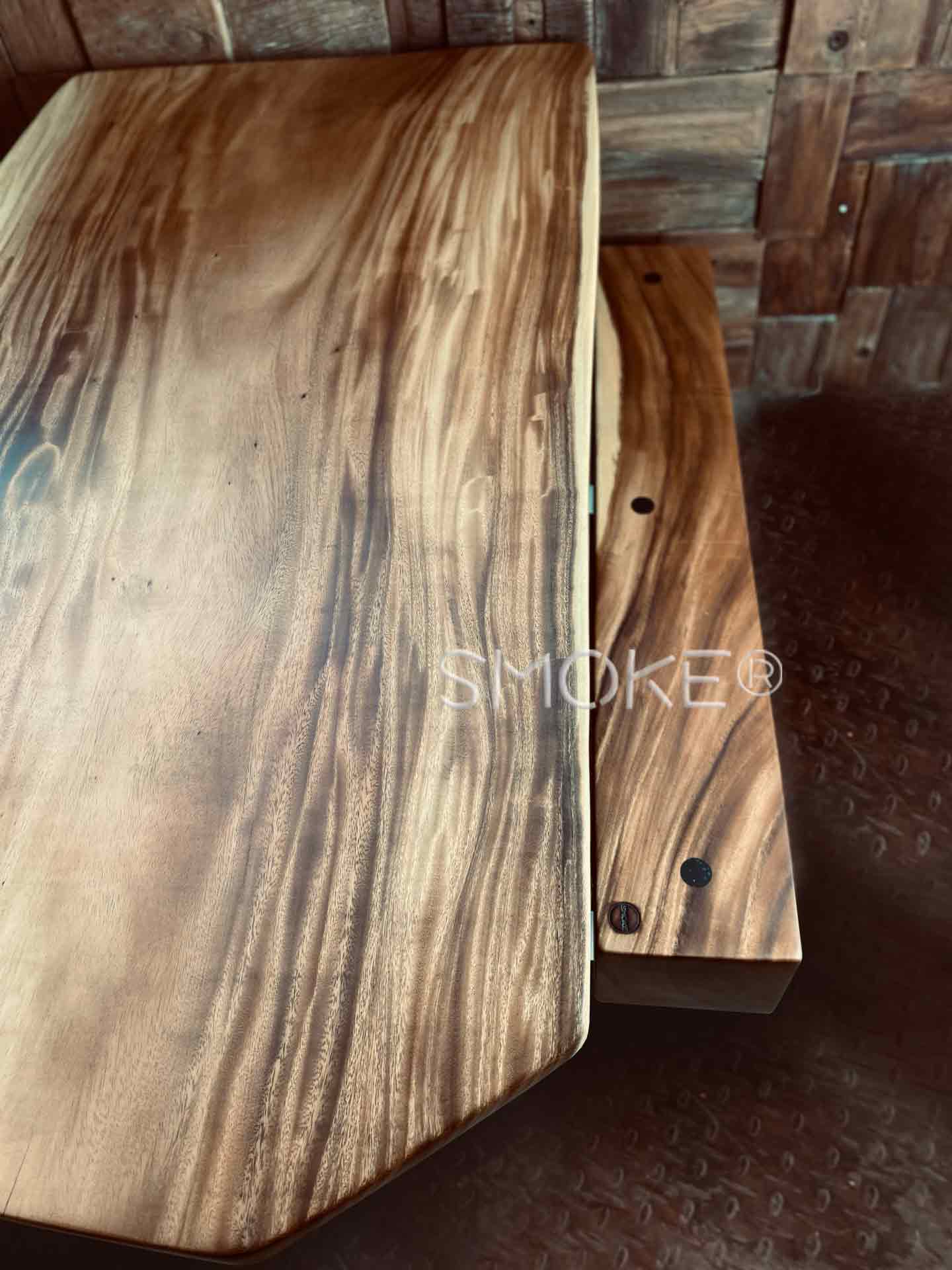 suar wood dining table with logan bench