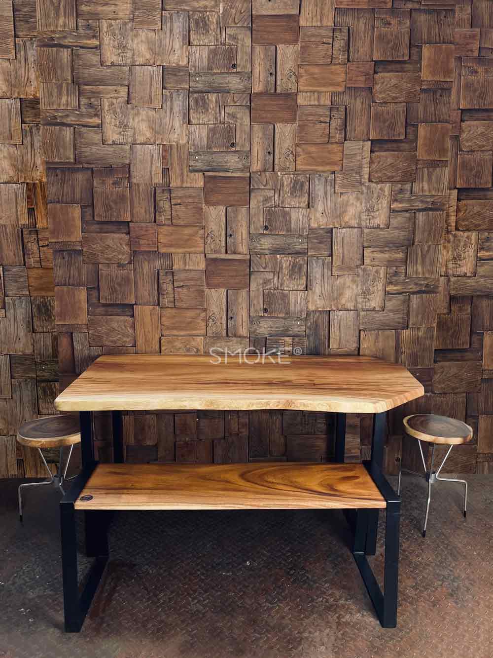 Wooden dining table