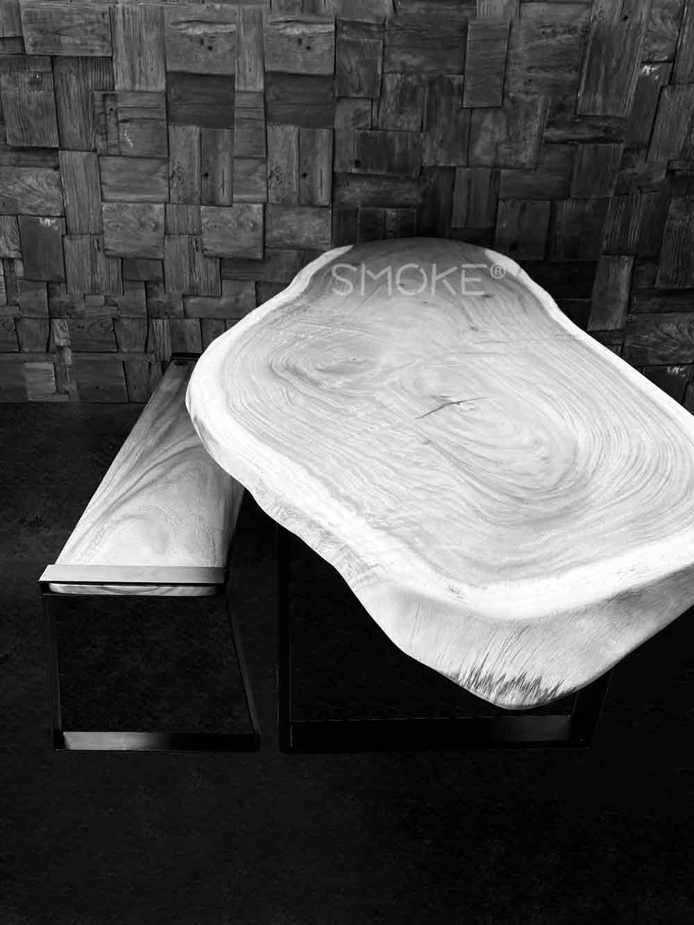 dining table and bench