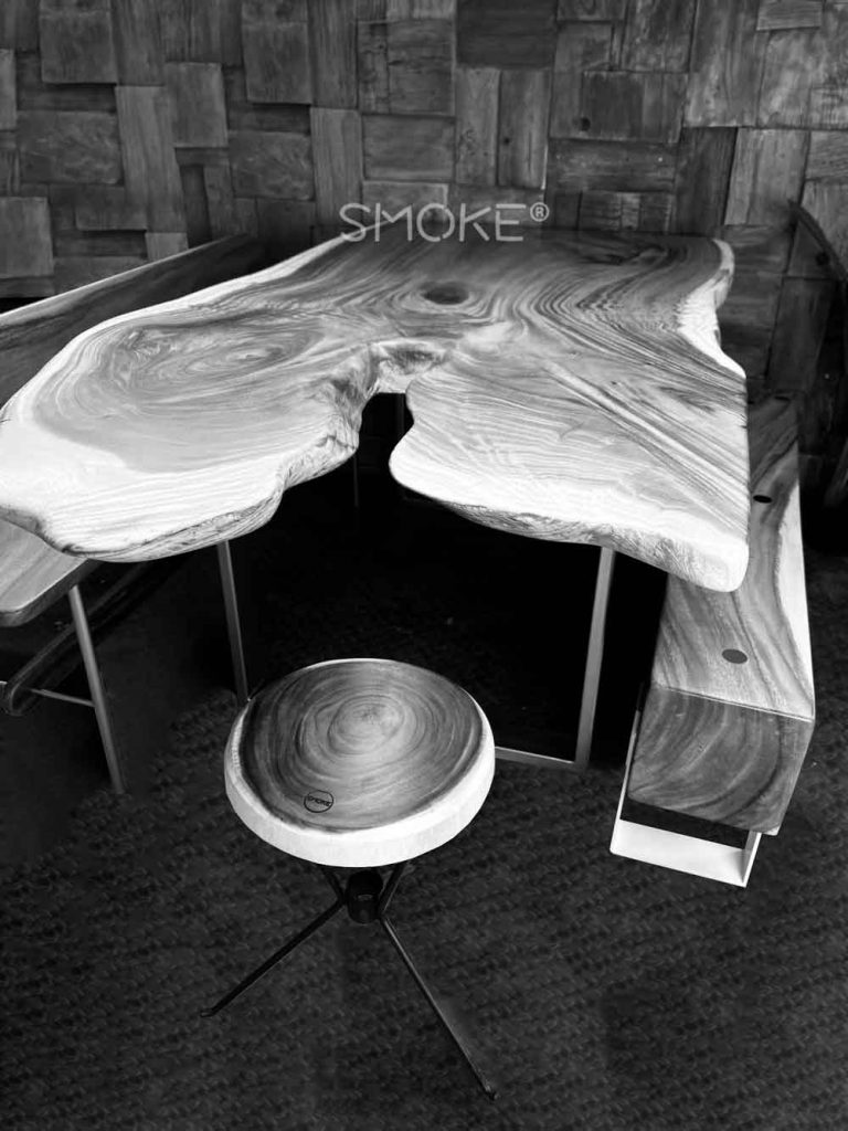 Handcrafted live edge dining table