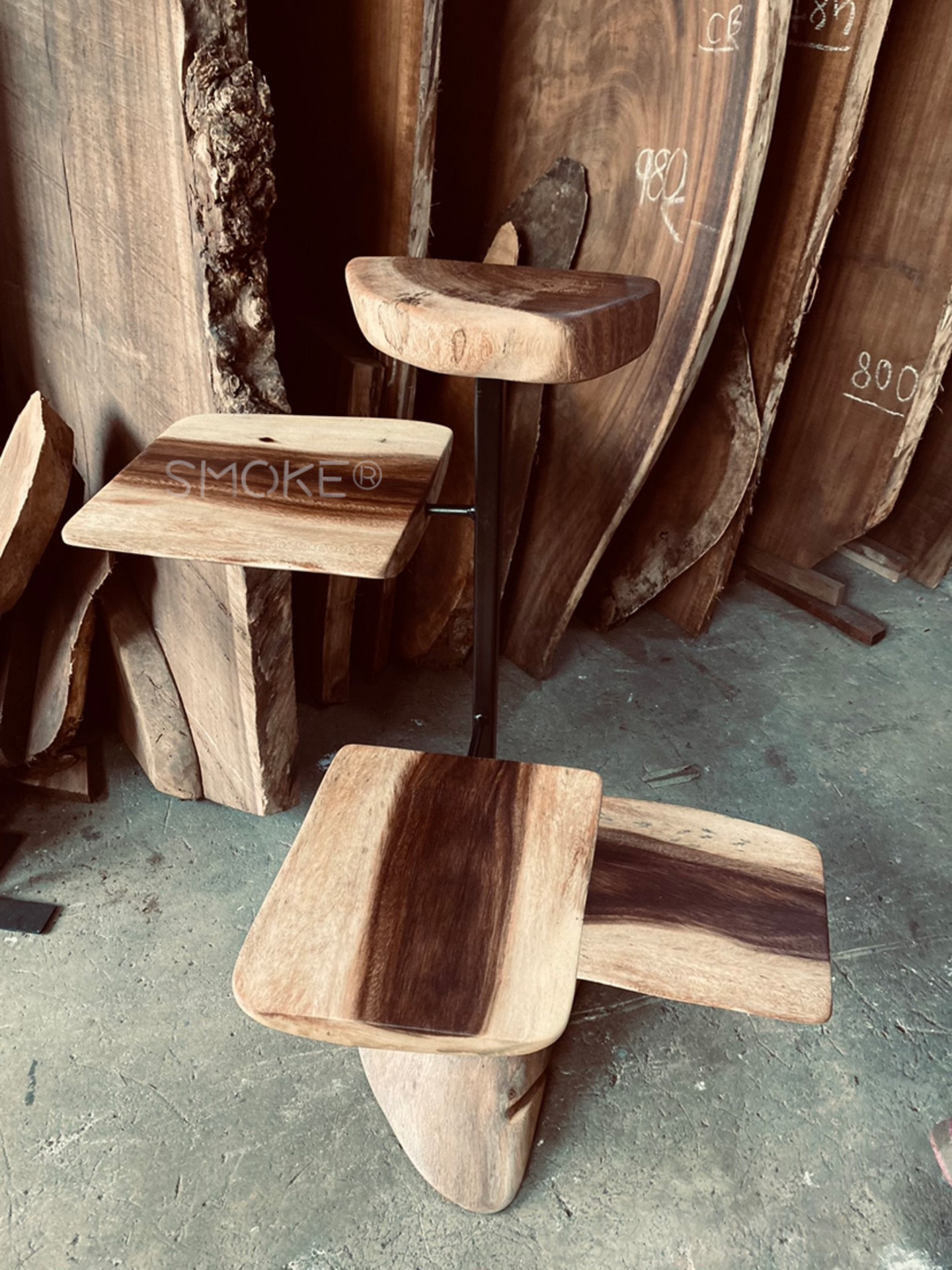 Suar Wood Wabi Sabi wooden stand home planter accessories Singapore
