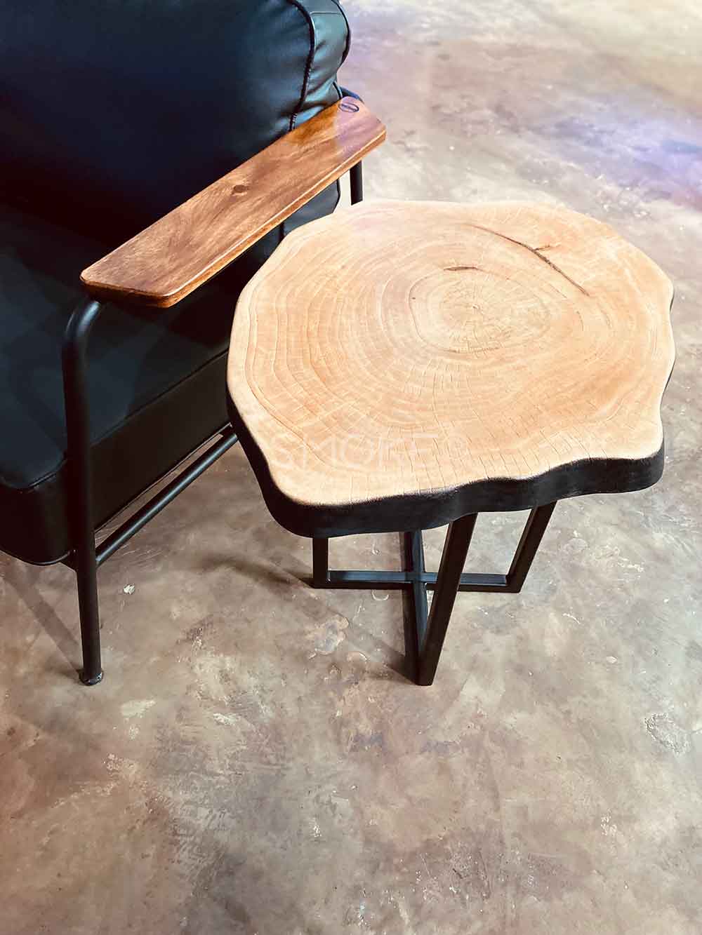 Shou sugi ban table inspo living room