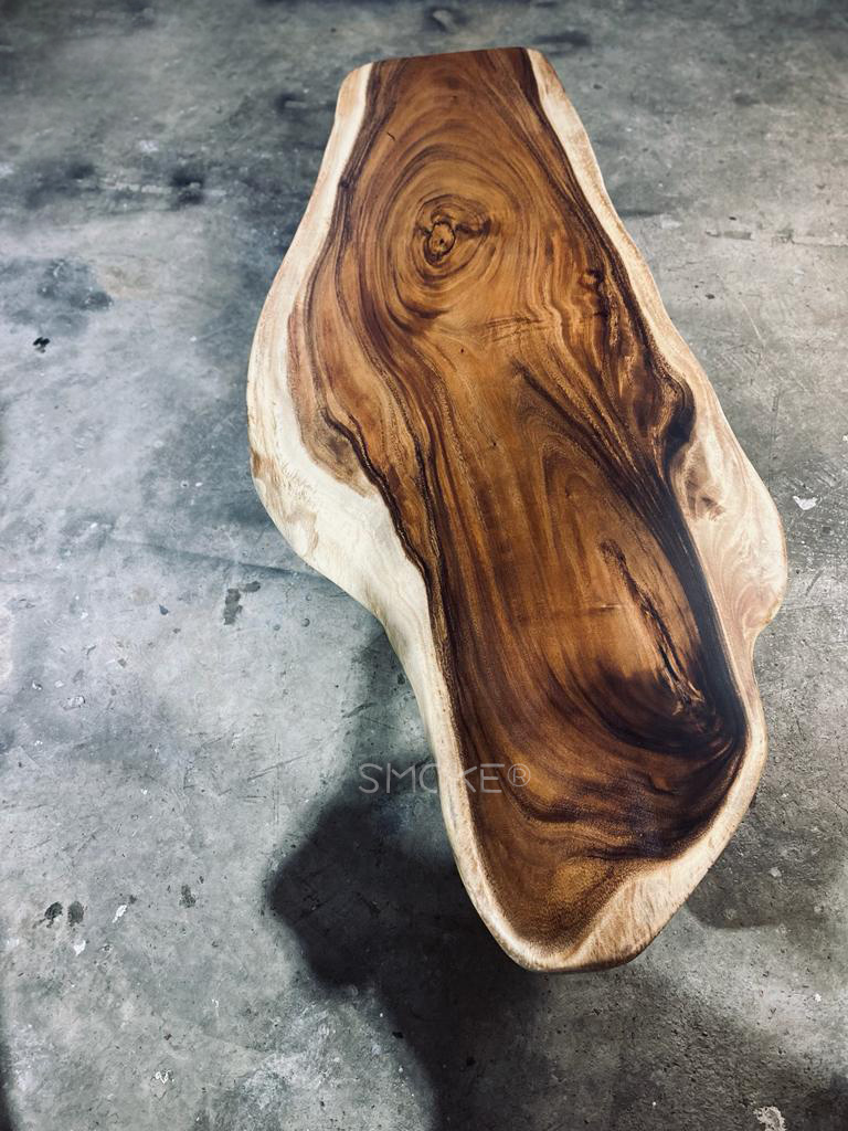 Live Edge South American Walnut Wood Coffee Table Singapore
