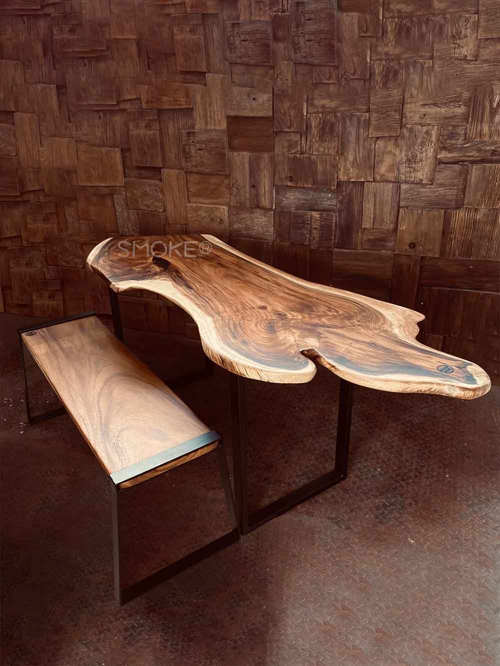Rickson bench & Walnut Dining Table