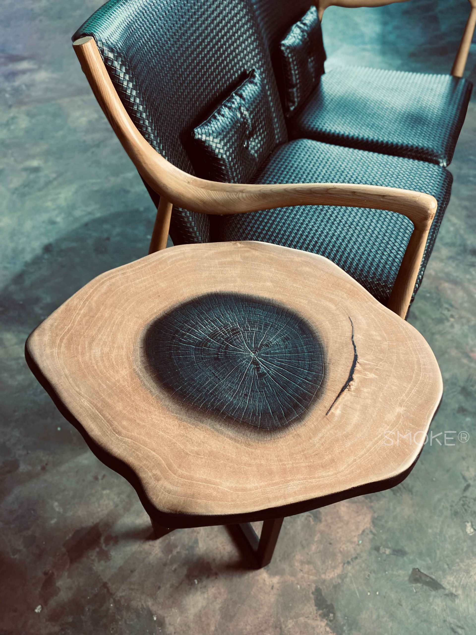 Shou Sugi Ban Side Table