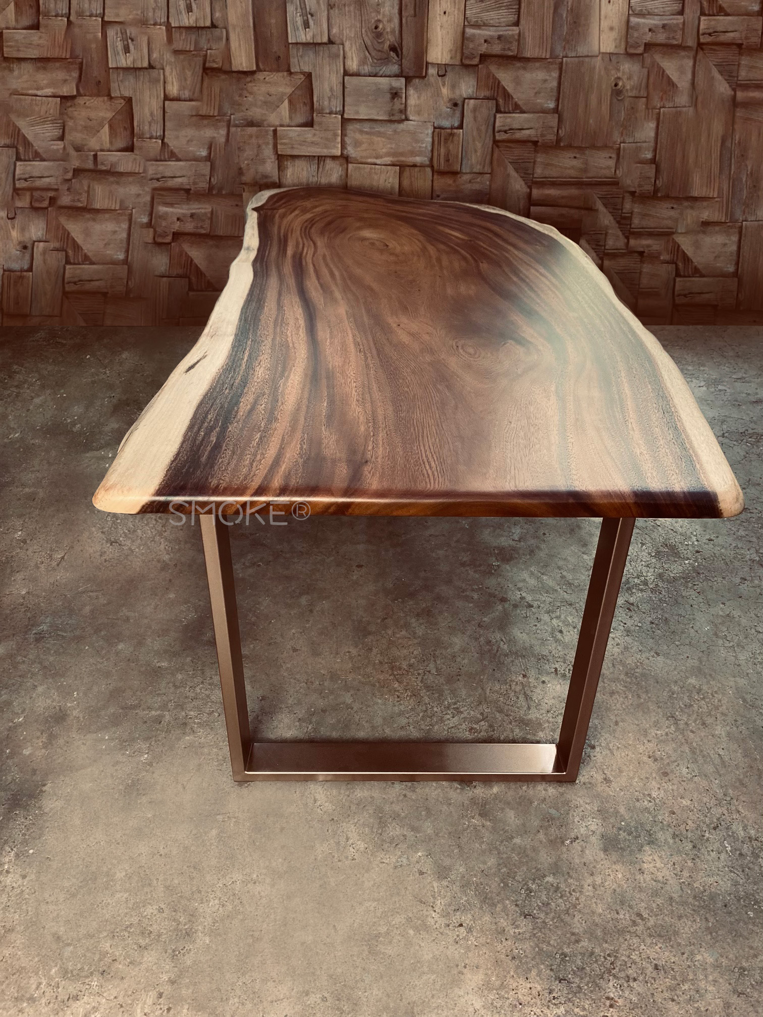Custom Live Edge Suar Wood Dining Table Singapore