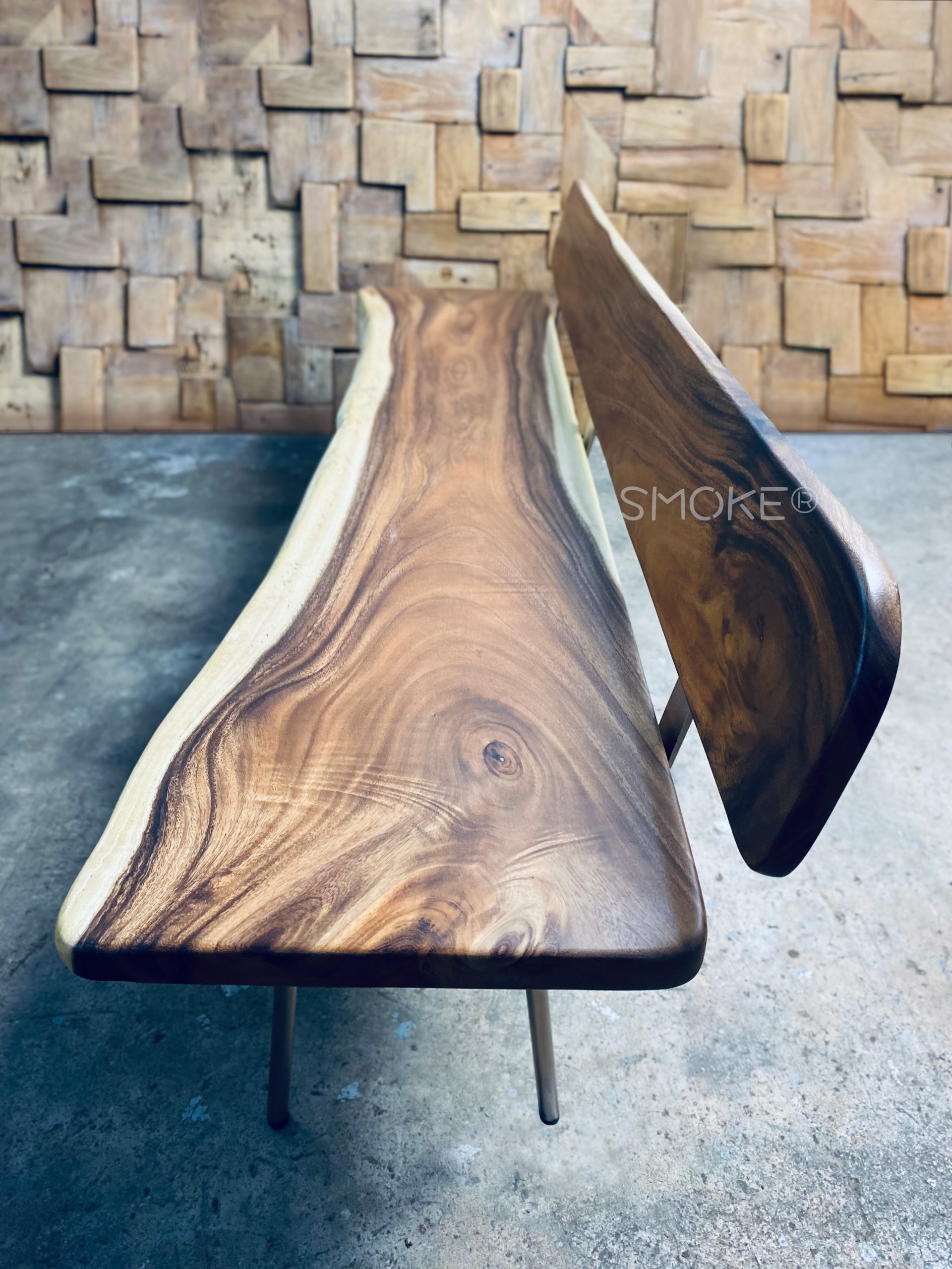 Custom Suar Reclaimed Wood from Singapore Designer Bench