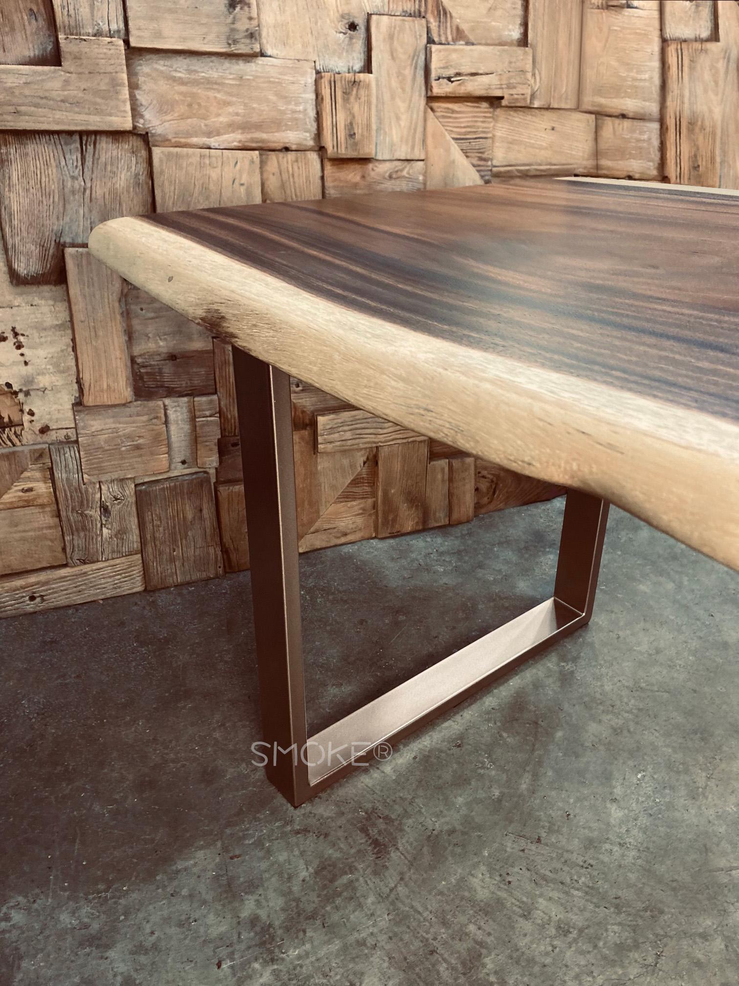 Custom Live Edge Monkey Pod Dining Table Singapore
